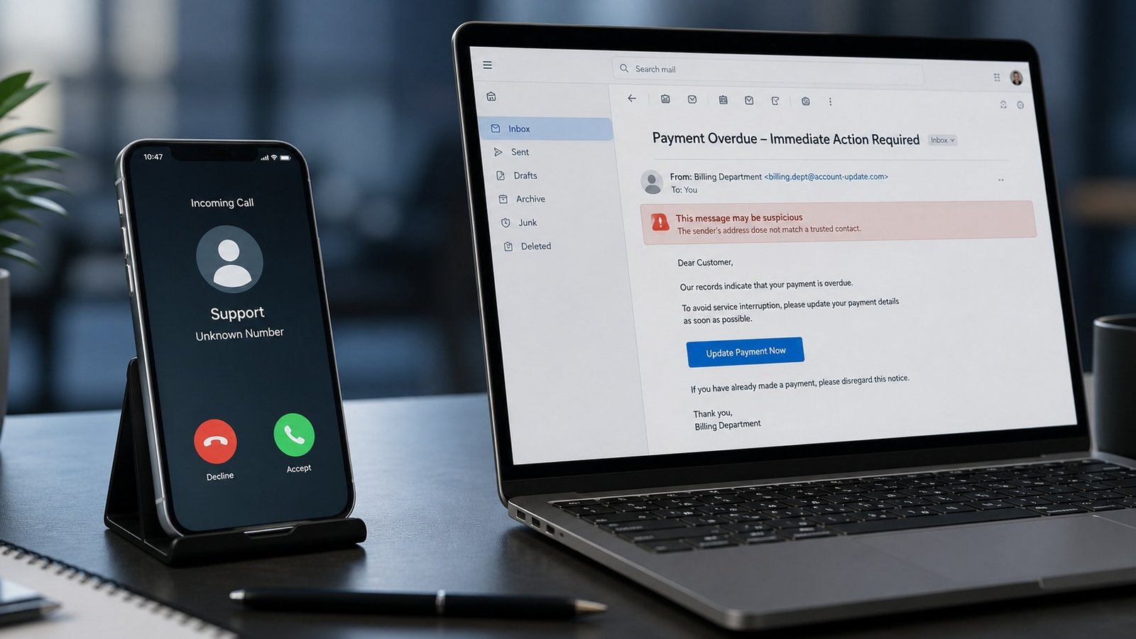 Phishing telefonico, quando l’esca induce la vittima a chiamare l’attaccante