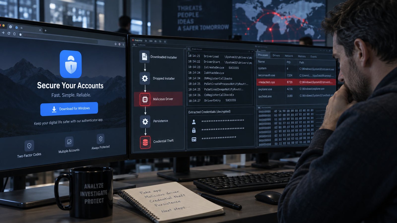 Falso LastPass Authenticator diffonde Rapuncel e disattiva le difese di Windows